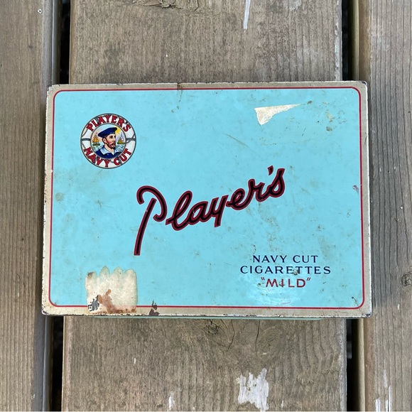 Vintage 1960’s Player’s Mild Navy Cut Cigarettes Empty Cigarette Tin - Picture 2 of 15